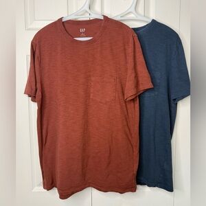 Men's GAP Lived-in Tees, Size M, Set‎ of 2